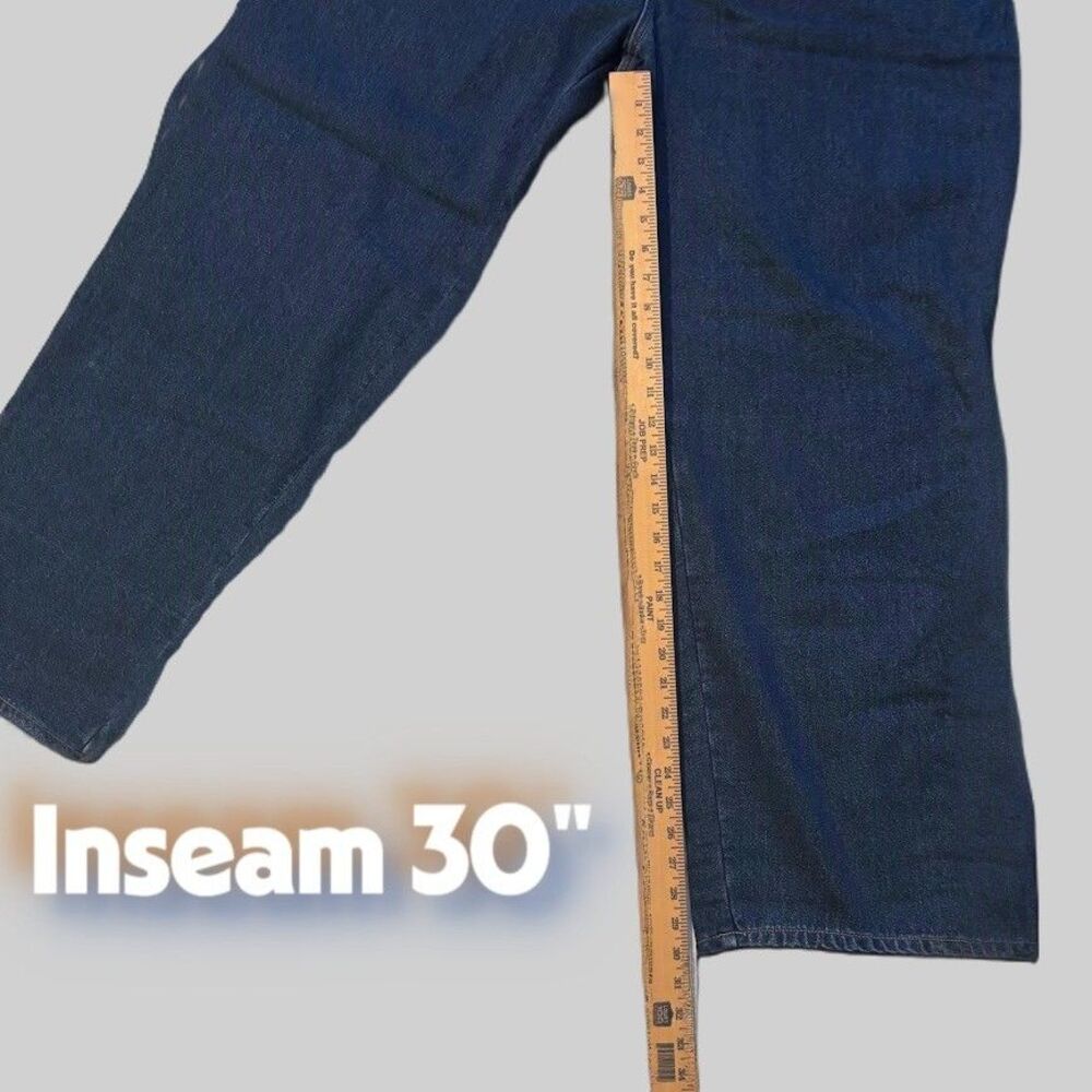 Cabela's Roughneck Relaxed Denim Flannel Lined Jeans 40 Reg 40x30 NWT - Picture 4 of 8